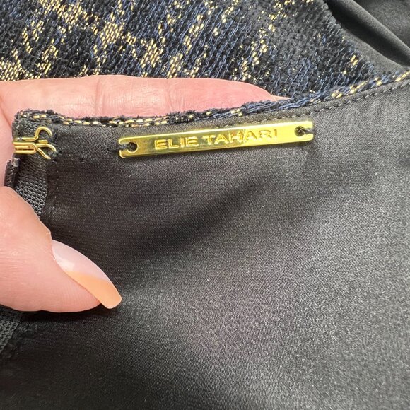 ELIE TAHARI Jaelyn Tweed Seen on TV Mini Shift cocktail Dress women's size 2 - Picture 4 of 8